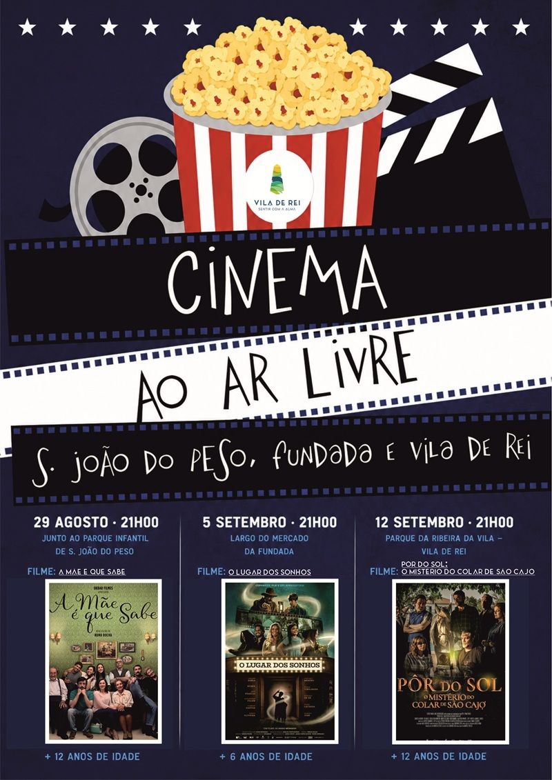 cinema ao ar livre vila de rei