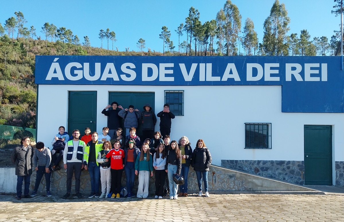 Alunos durante a visita