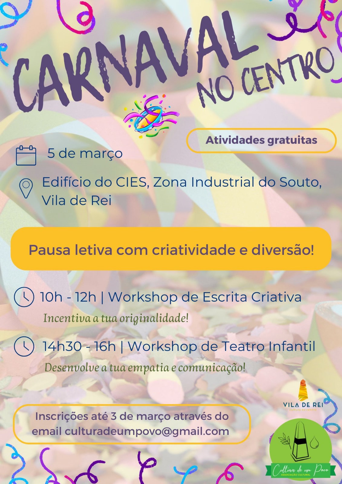 Cartaz da iniciativa