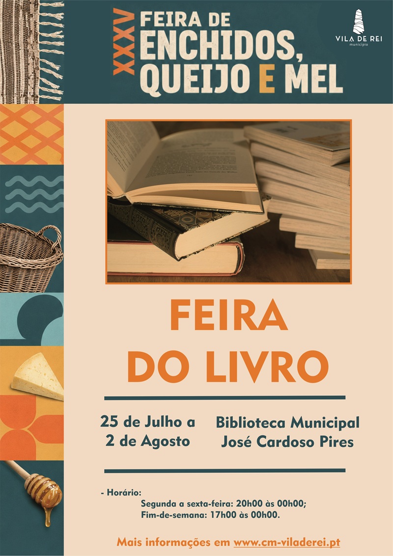 Feira do Livro volta a integrar a programação da XXXV Feira de Enchidos, Queijo e Mel
