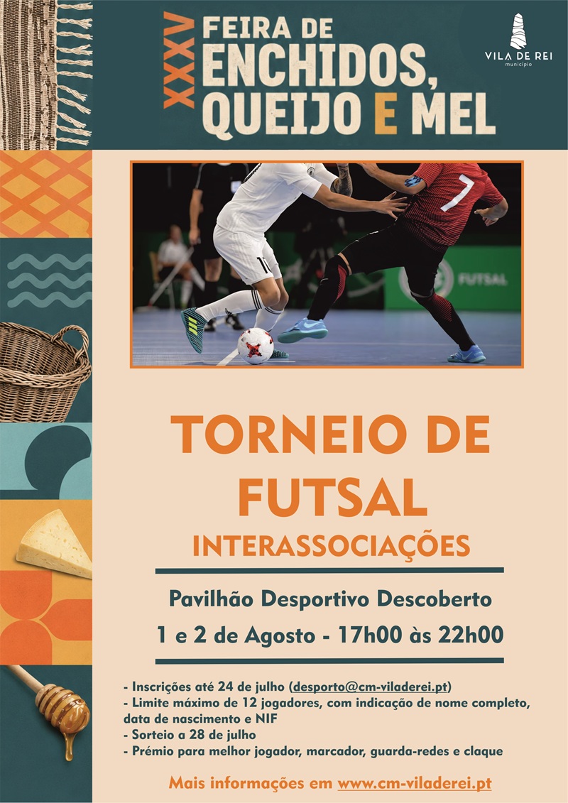 Feira de Enchidos, Queijo e Mel acolhe nova edição do Torneio de Futsal Interassociações – 12 Horas