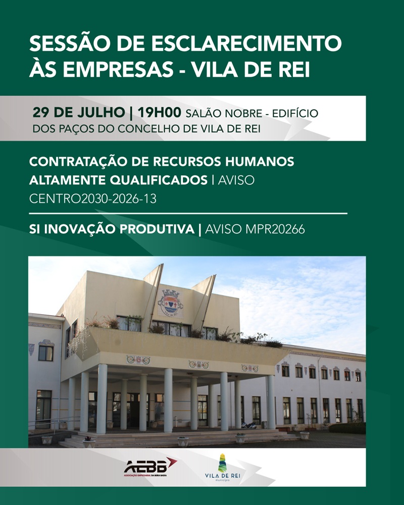Sessão de Esclarecimento vai apresentar oportunidades de financiamento para empresas