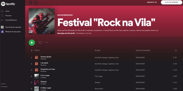 rock spotify